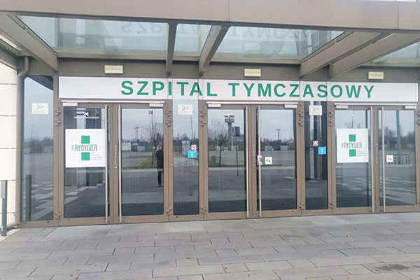 Szpital tymczasowy w Hali Expo w Krakowie został otwarty