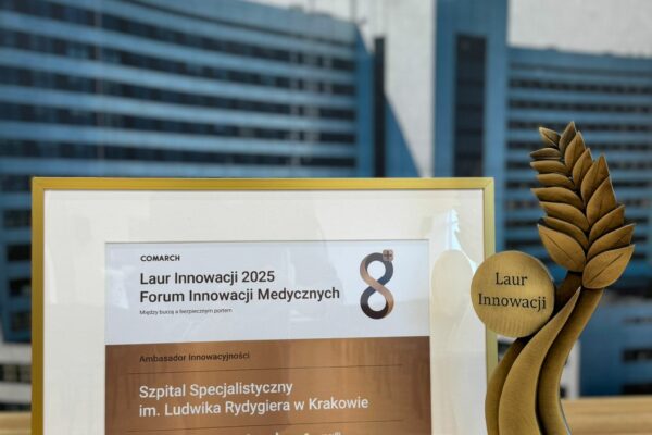Szpital Rydygiera z tytułem Ambasadora Innowacyjności!