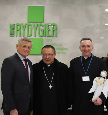 Metropolita Krakowski kardynał Grzegorz Ryś na przedświątecznym spotkaniu w Rydygierze